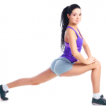 woman lunging, exercise,