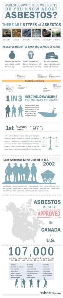 InfoGraphic on Asbestos and the dangers it pose,