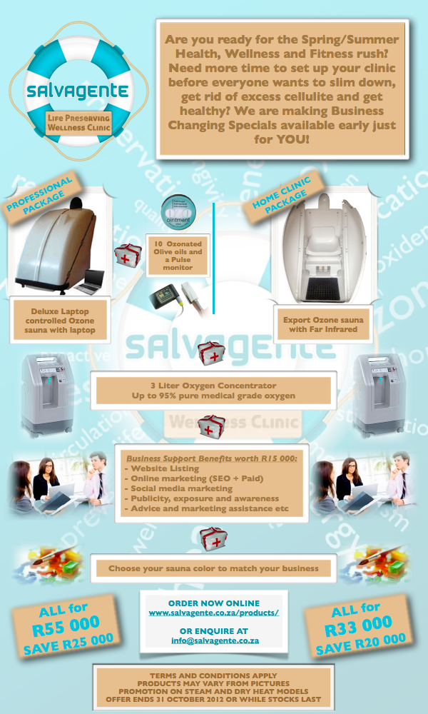 [New Promotion] Start your Clinic with these complete Ozone Sauna Kits,