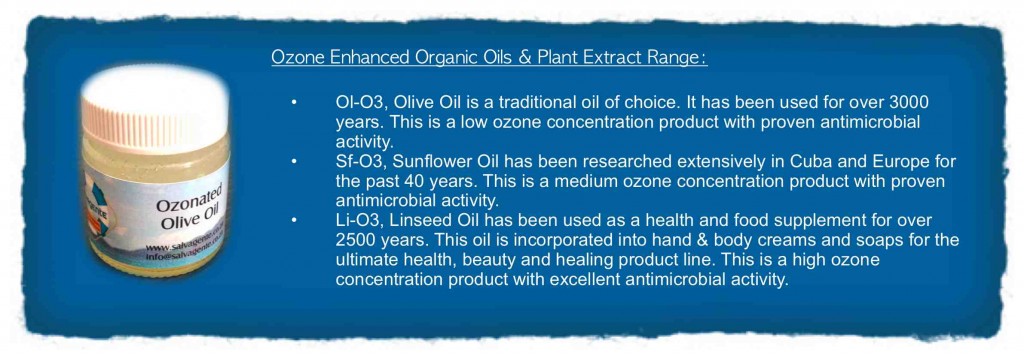 Ozonated olive oil