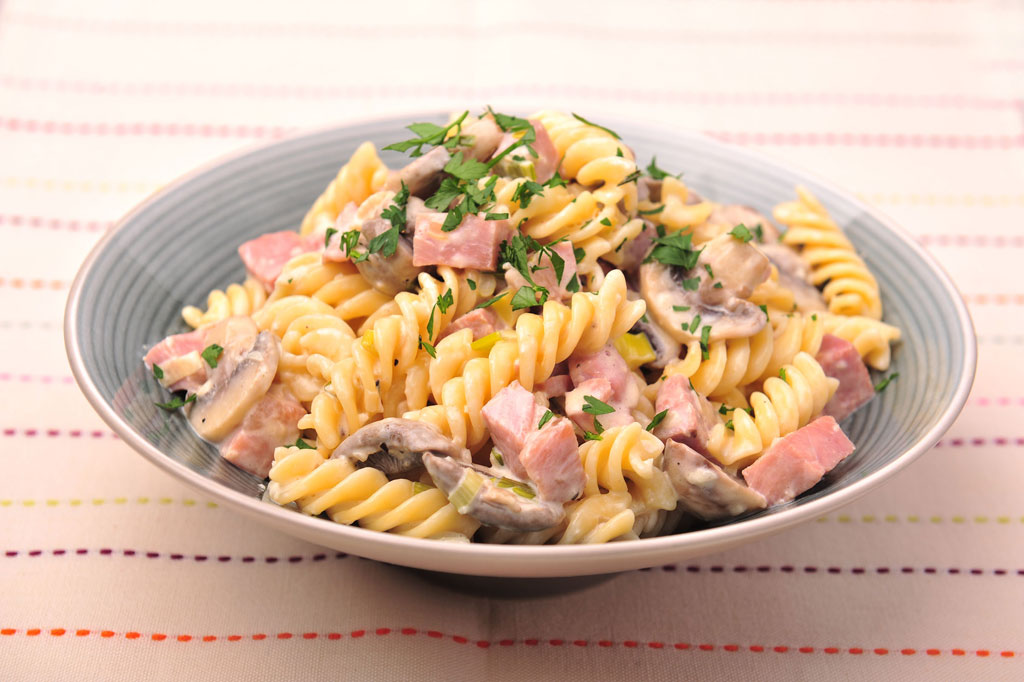 [Recipe] Bacon, mushroom and cheese pasta
