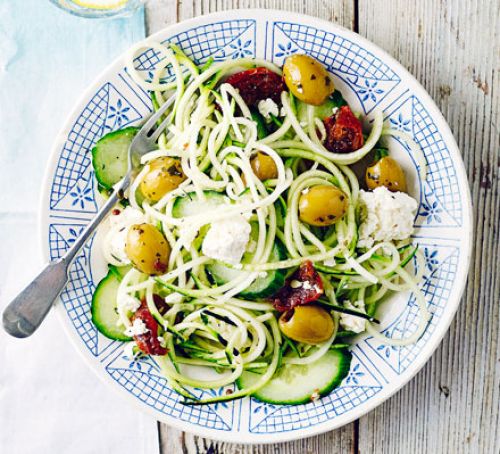 [Recipe] Gallbladder Friendly Greek Courgetti Salad