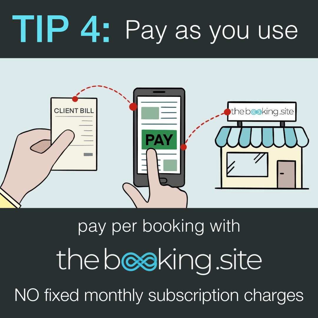 5 Advantages of the Pay as you use model with theBooking.site