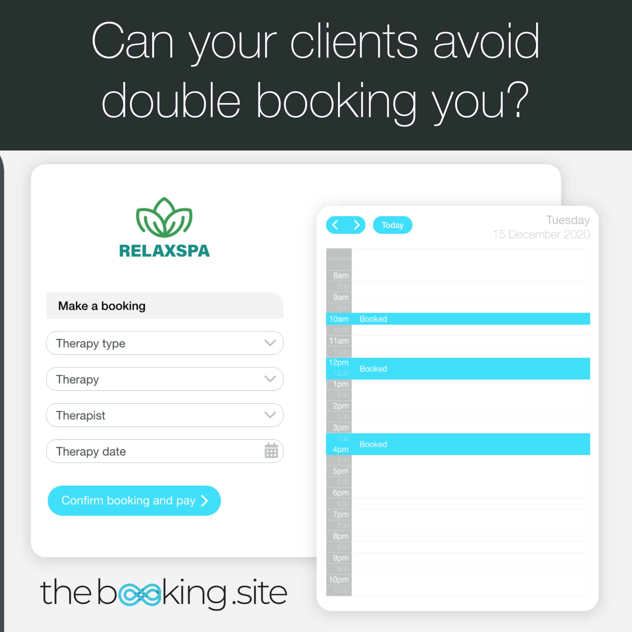 Avoid double bookings by using thebooking.site